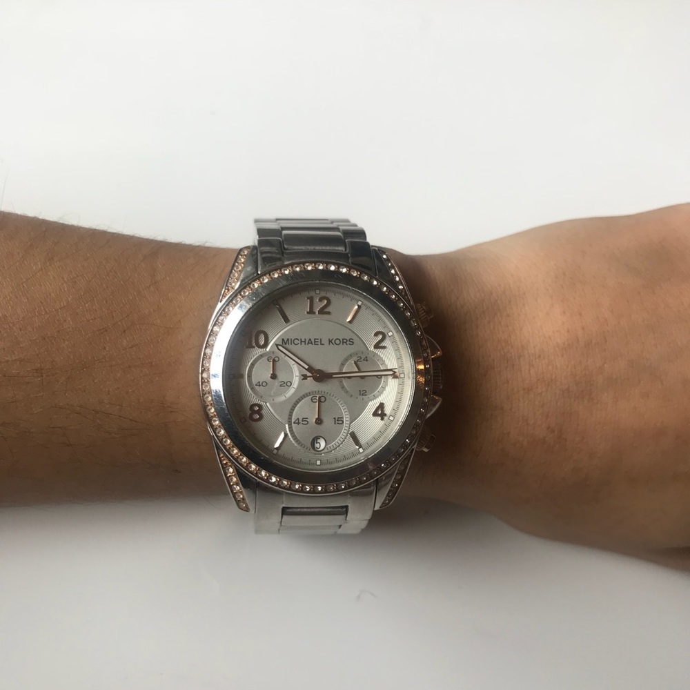 Silver and Rose Gold Michael Kors ladies Watch